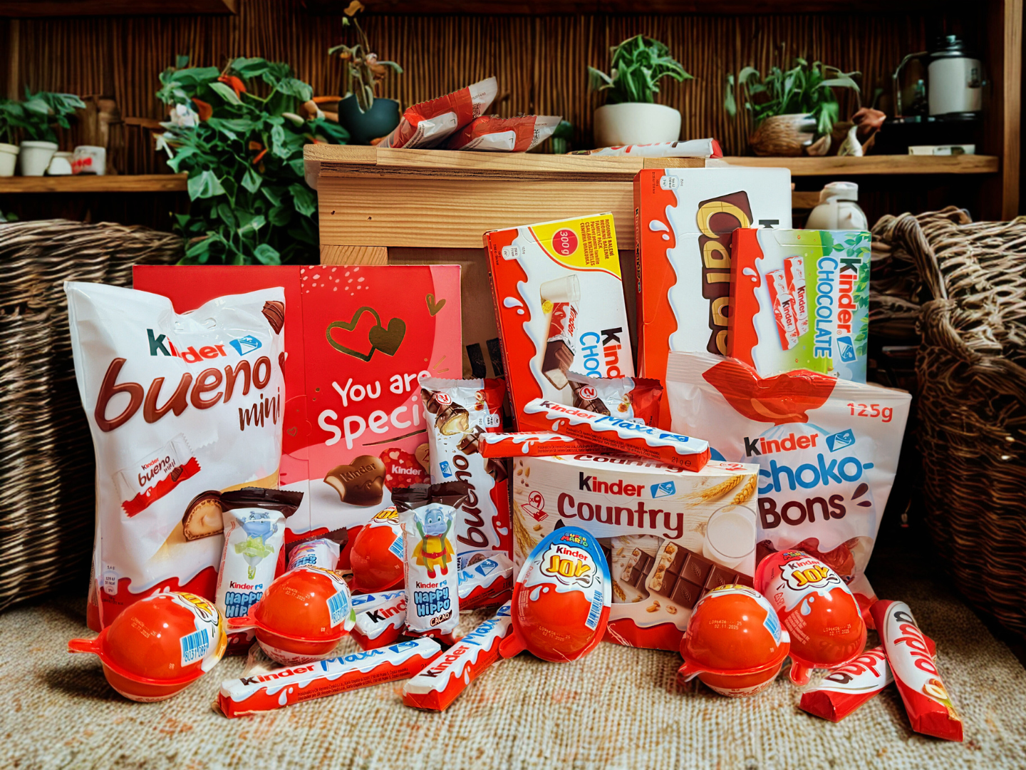 Darčeková debna s Kinder čokoládou XXL