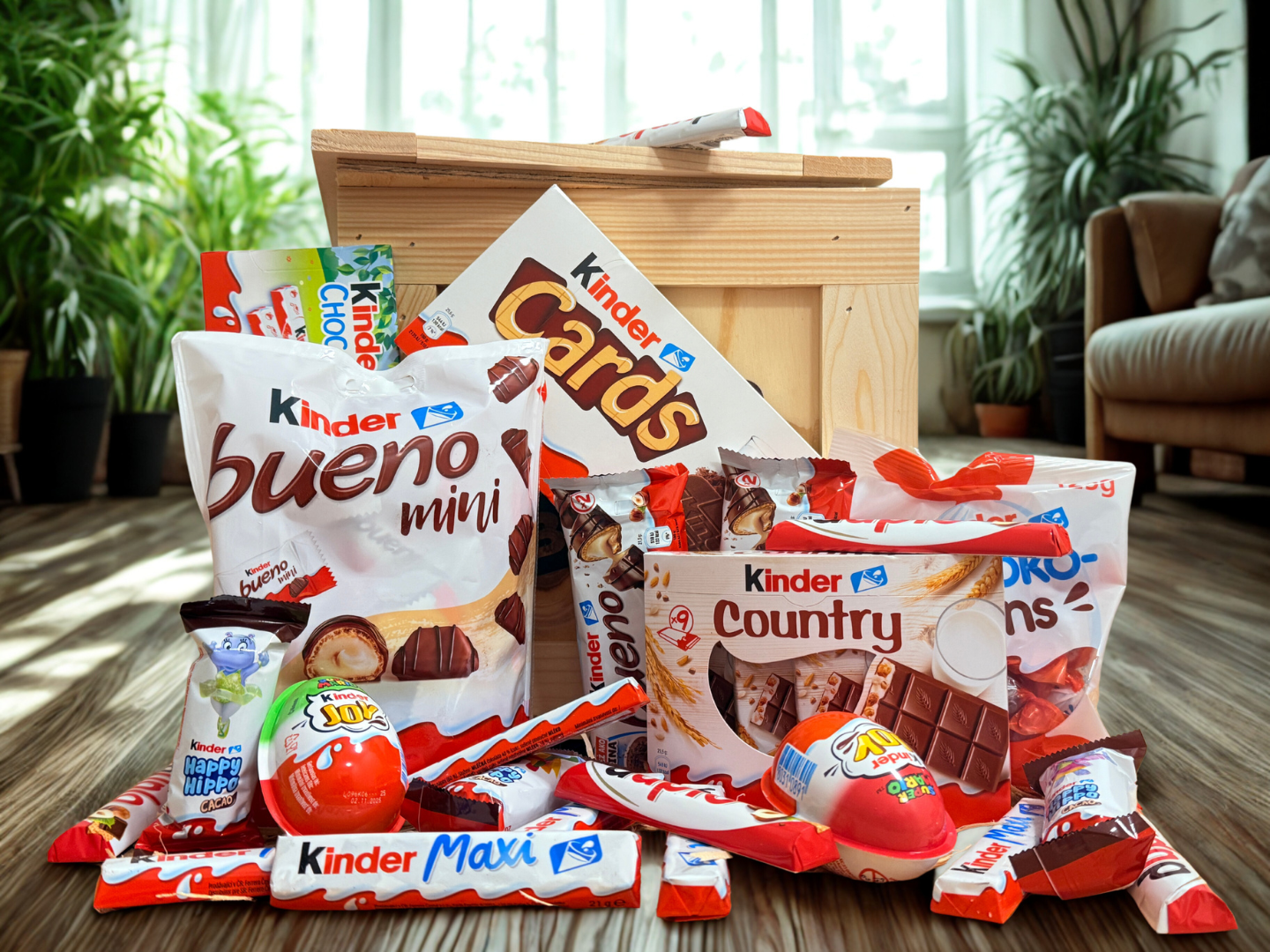 Darčeková debna s Kinder čokoládou